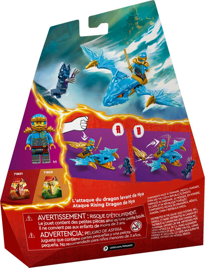 LEGO Ninjago: NINJAGO Nya’s Rising Dragon Strike Model, Toy Figure Building Set for 6 Plus Year Old Girls, Boys & Kids with Ninja Character Nya Minifigure and Katana Sword Accessory, Birthday Gift Idea 71802 (71802) - New Sealed - minifigures