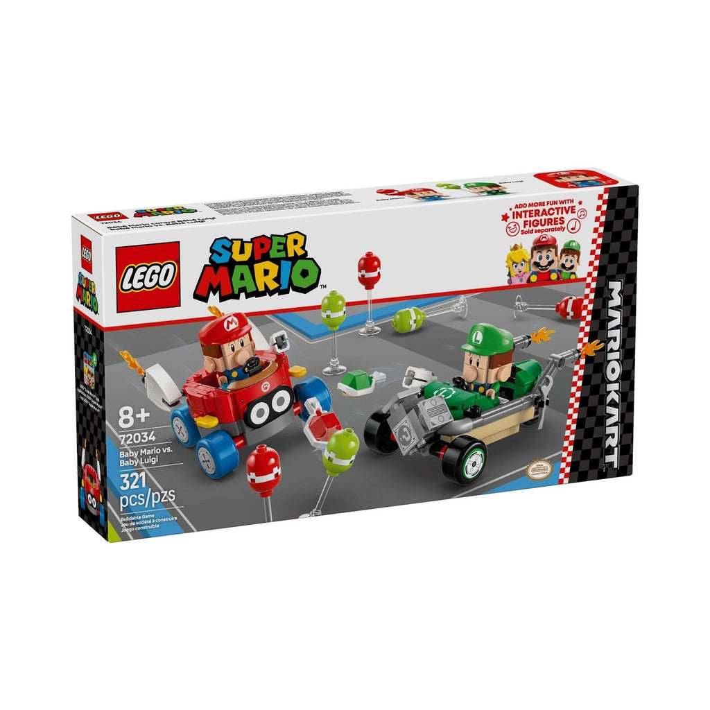 LEGO Super Mario: Mario Kart – Baby Mario vs. Baby Luigi (72034) - New Sealed - built set
