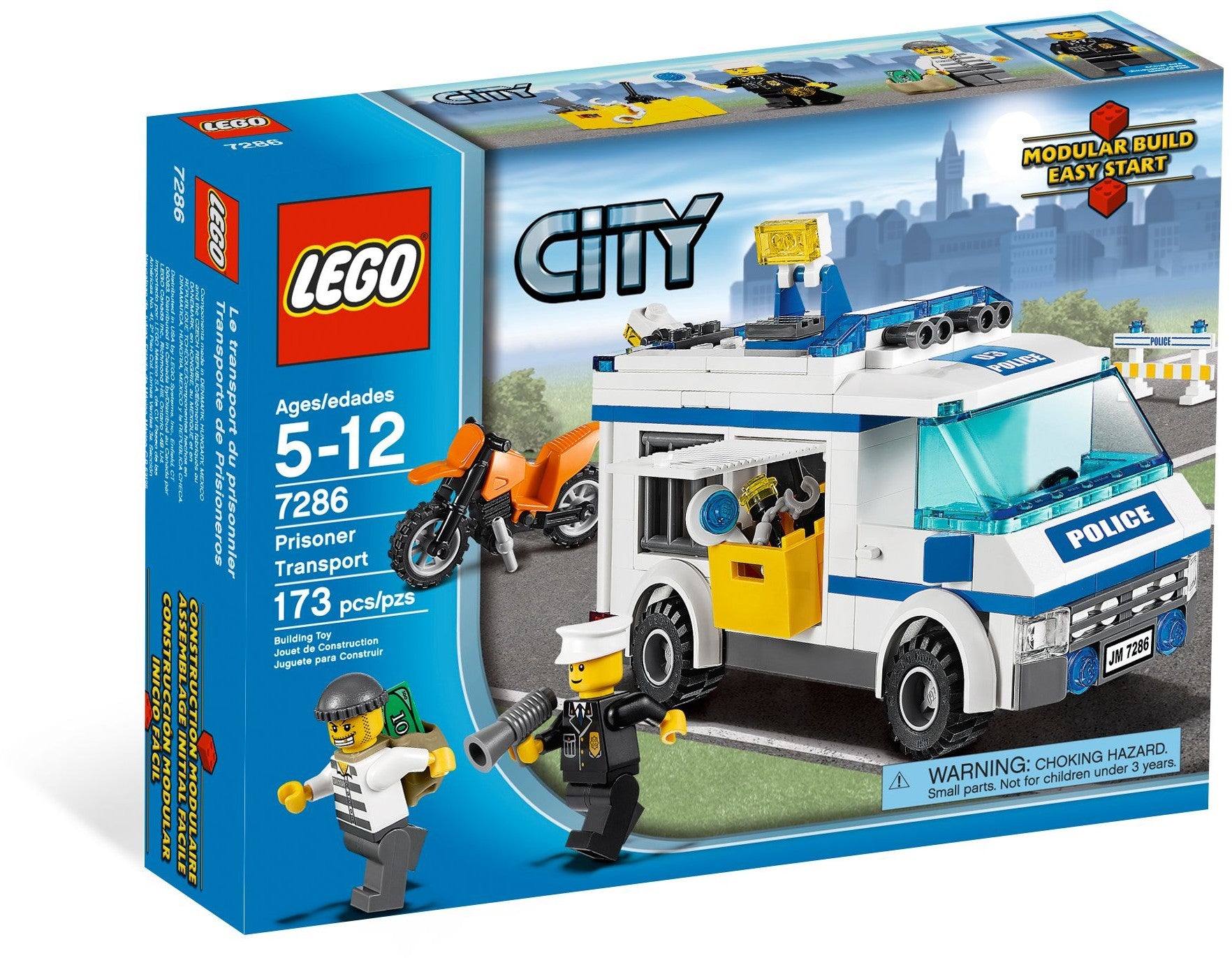 LEGO City: ®City 7286 : Prisoner Transport (7286) - New Sealed - built set