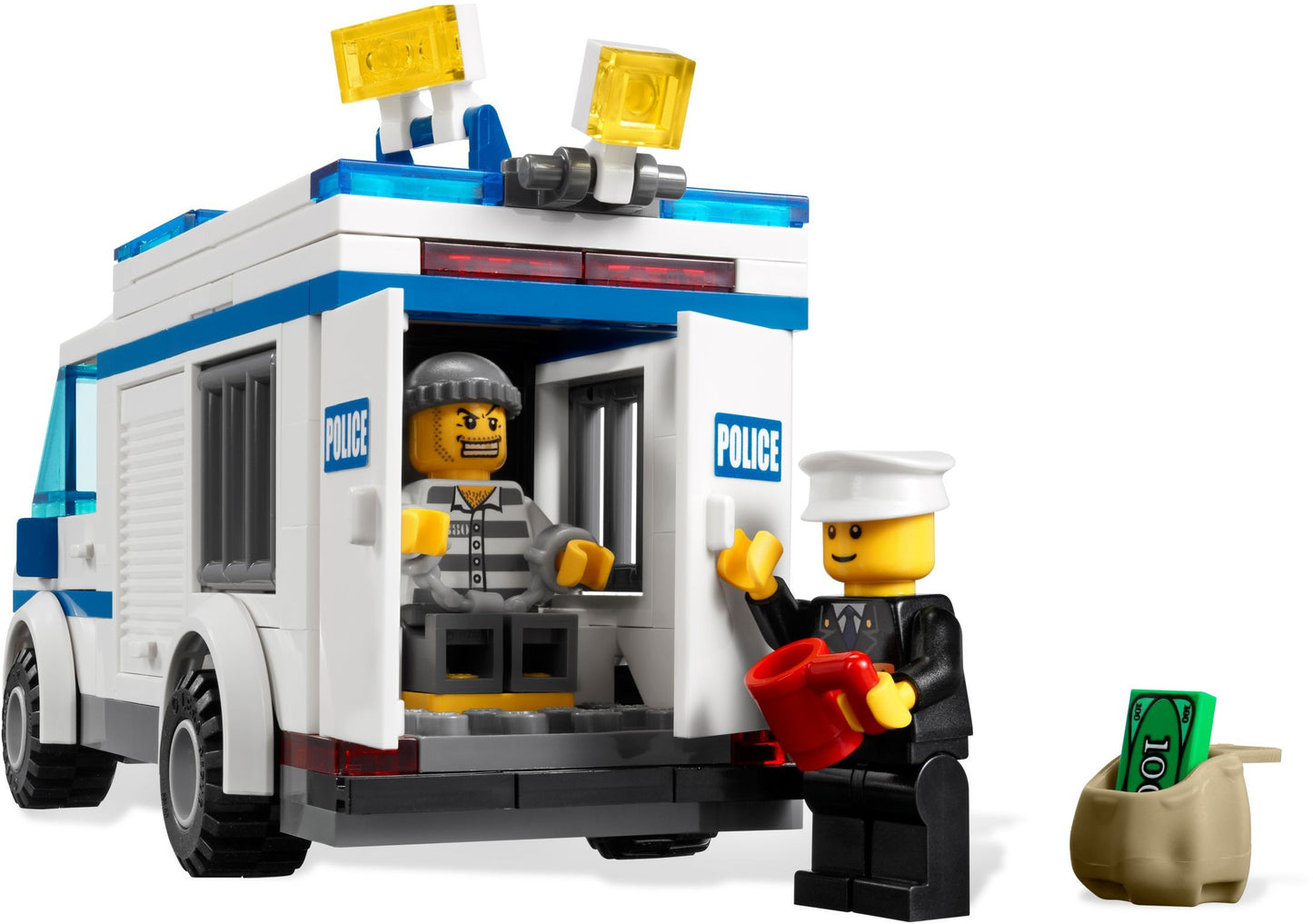 LEGO City: ®City 7286 : Prisoner Transport (7286) - New Sealed - minifigures