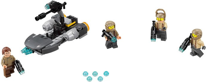 LEGO Star Wars: Star Wars: The Mandalorian Ambush on Mandalore Battle Pack, Building Toy for 6 Plus Year Old Boys & Girls, with 4 Character Minifigures, Small Creative Gift for Kids 75373 (75131) - New Sealed - play features
