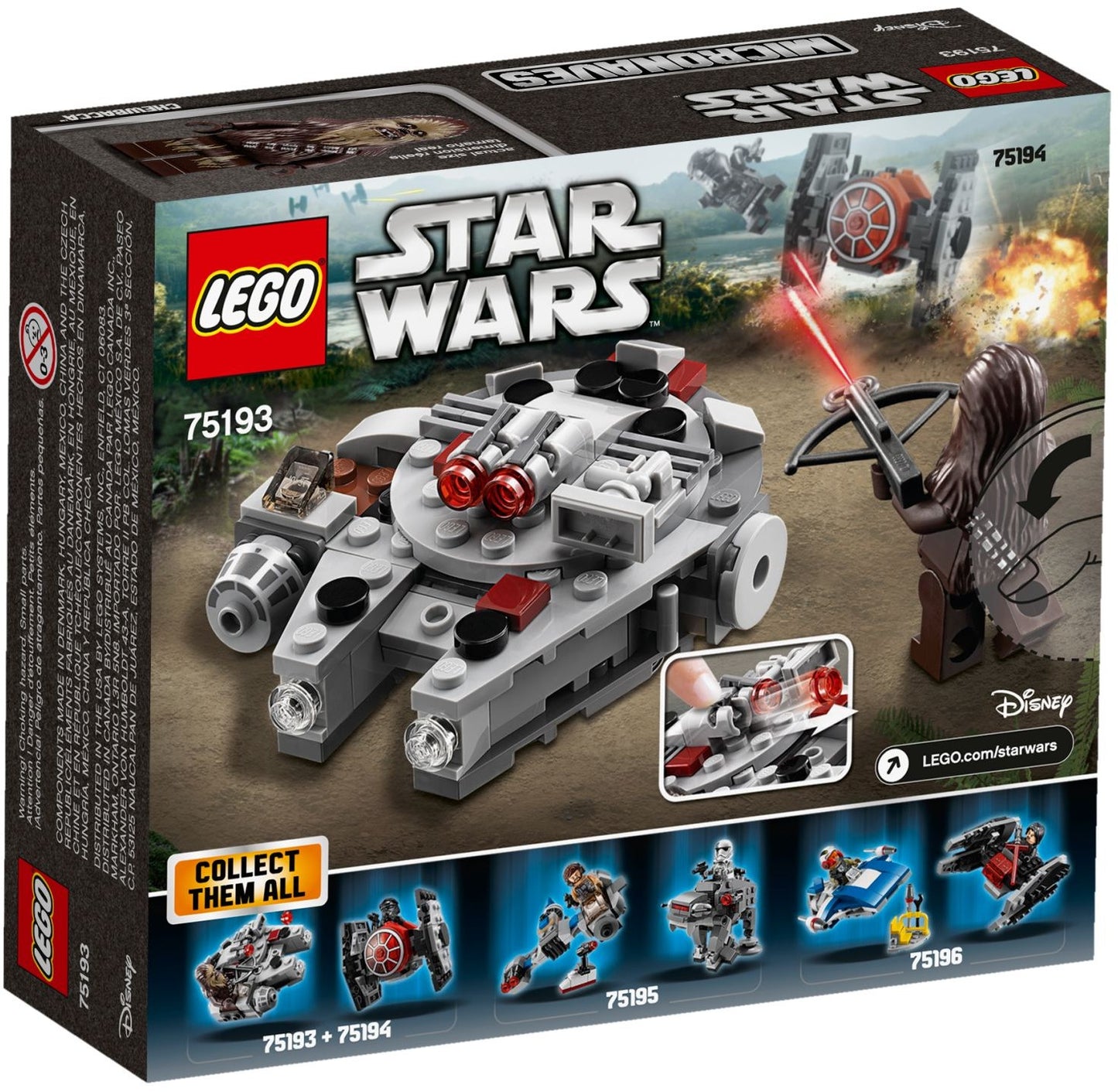 LEGO Star Wars: Millennium Falcon Microfighter (75193) - New Sealed - built set