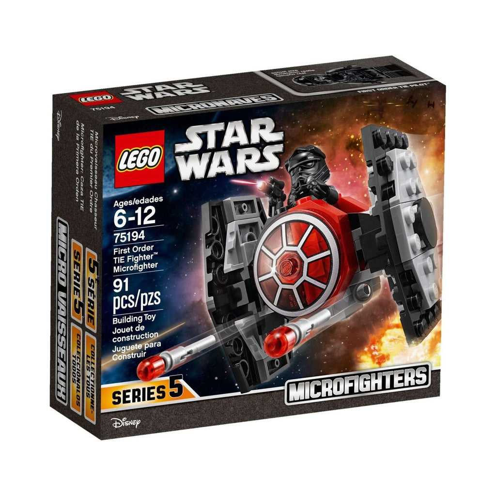 LEGO Star Wars: First Order TIE Fighter Microfighter (75194) - New Sealed - built set
