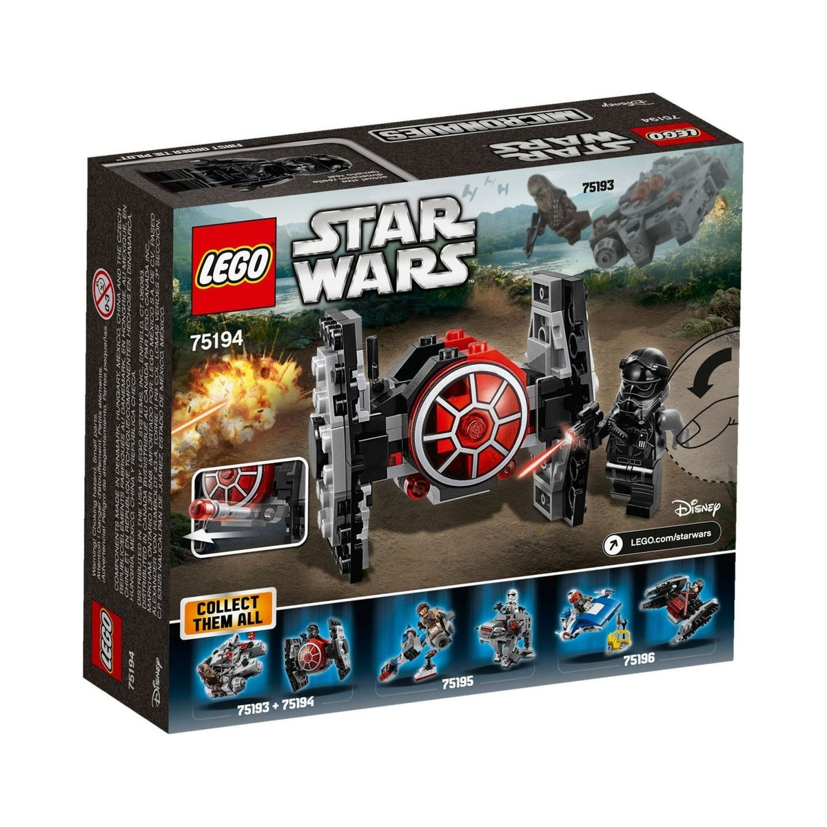 LEGO Star Wars: First Order TIE Fighter Microfighter (75194) - New Sealed - minifigures