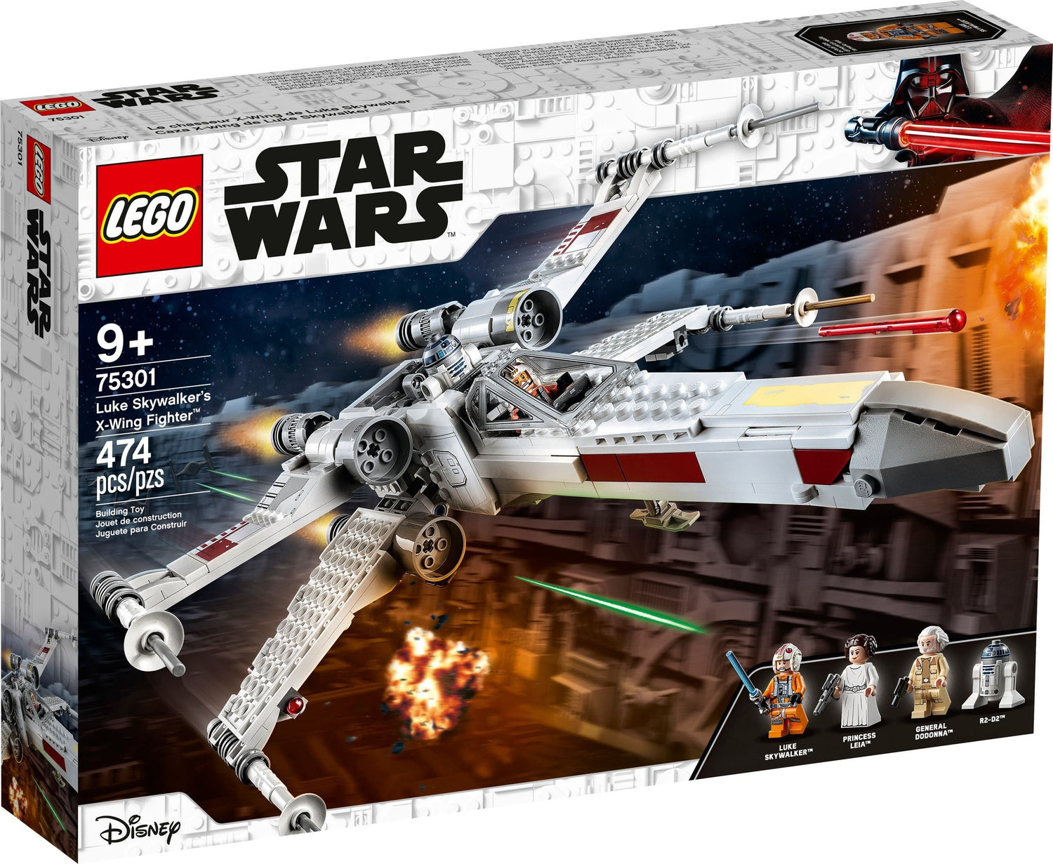 LEGO Star Wars: Luke Skywalker's X-Wing Fighter (75301) - Complete - box front