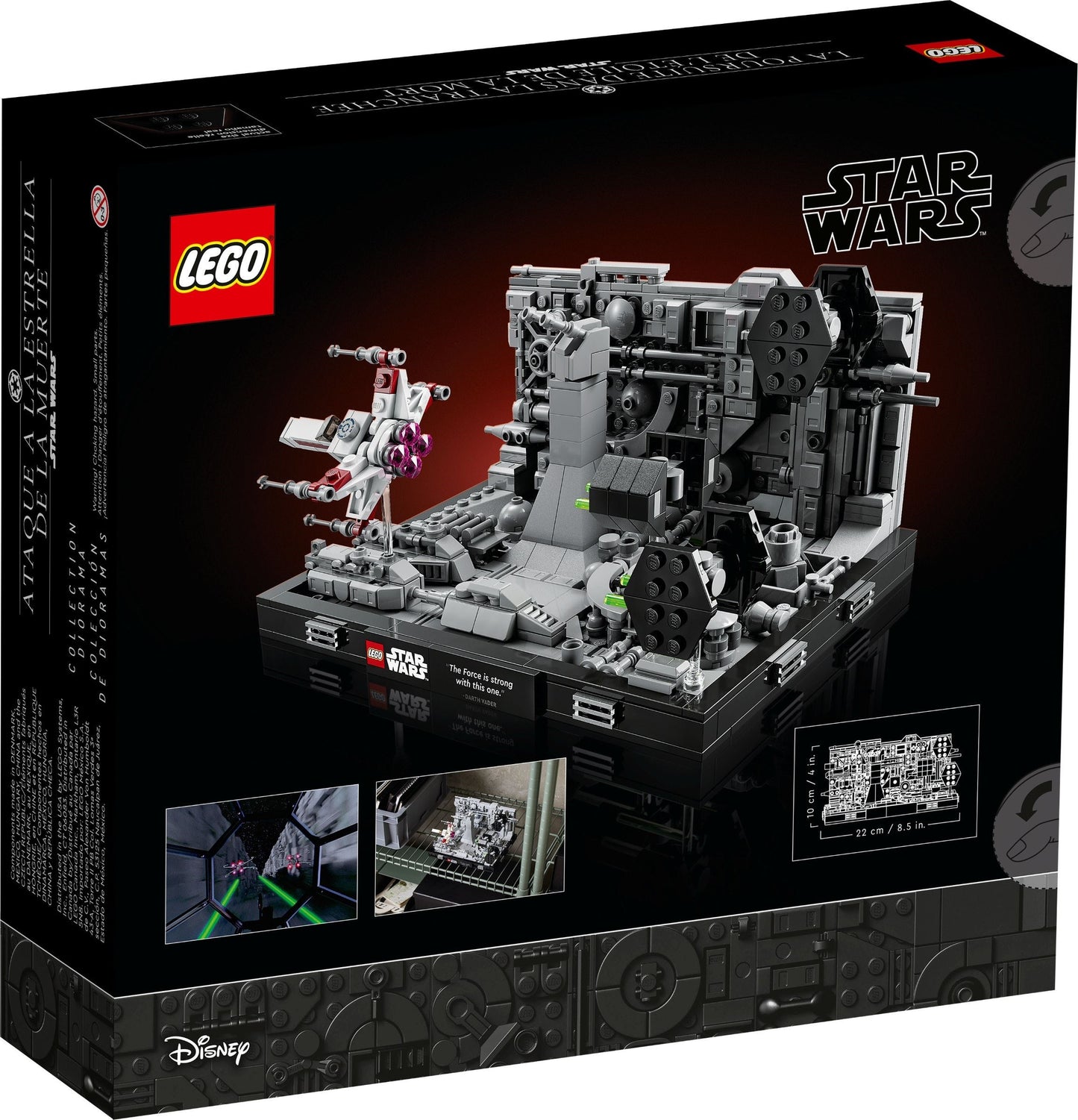 LEGO Star Wars: Death Star Trench Run Diorama (75329) - New Sealed - built set