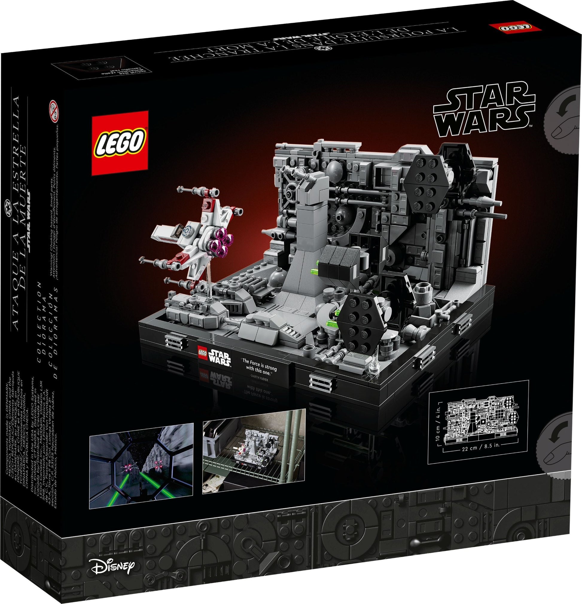 LEGO Star Wars: Death Star Trench Run Diorama (75329) - New Sealed - built set