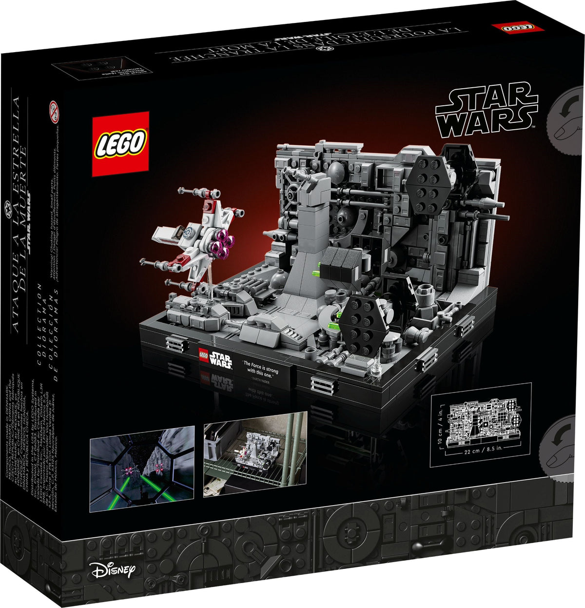 LEGO Star Wars: Death Star Trench Run Diorama (75329) - New Sealed - built set