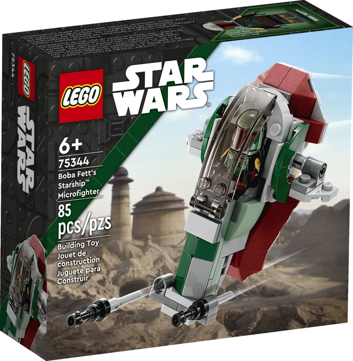 LEGO Star Wars: Boba Fett's Starship Microfighter (75344) - New Sealed - box front