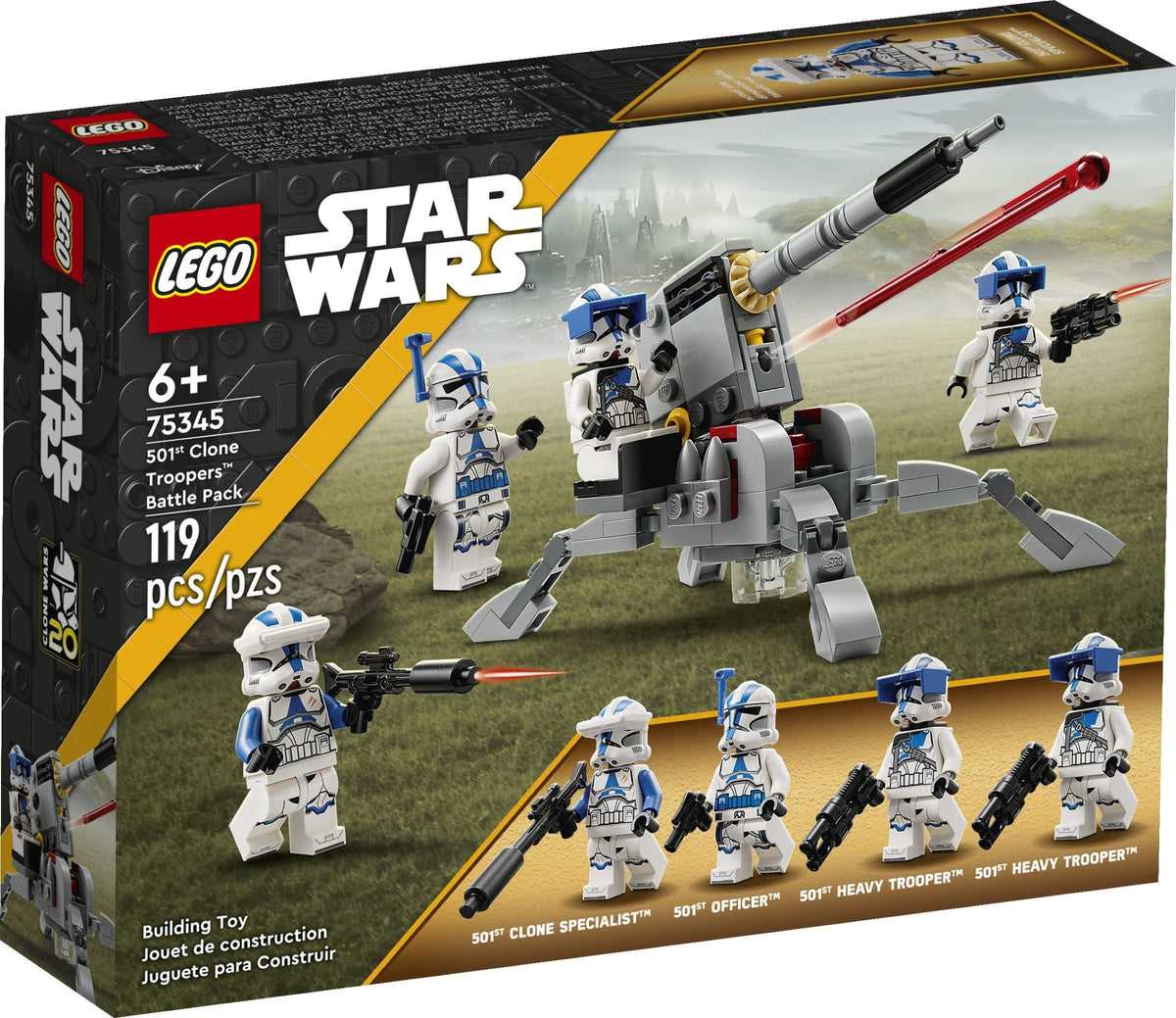 LEGO Star Wars: 501st Clone Troopers Battle Pack (75345) - New Sealed - box front