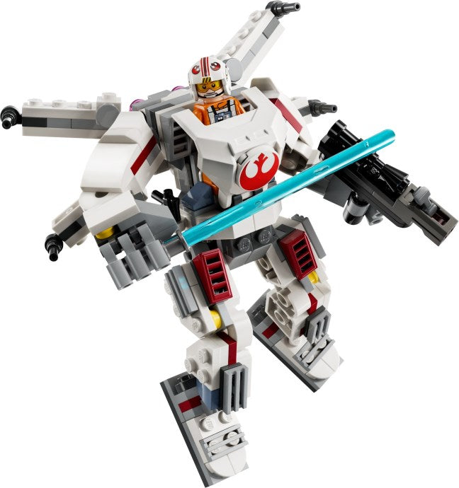 LEGO Star Wars: Star Wars Luke Skywalker X-Wing Mech, Collectible Building Toy for 6 Plus Year Old Boys, Girls & Kids, with a Character Minifigure for Fantasy Action-Adventures, Small Creative Gift Idea 75390 (75390) - New Sealed - minifigures