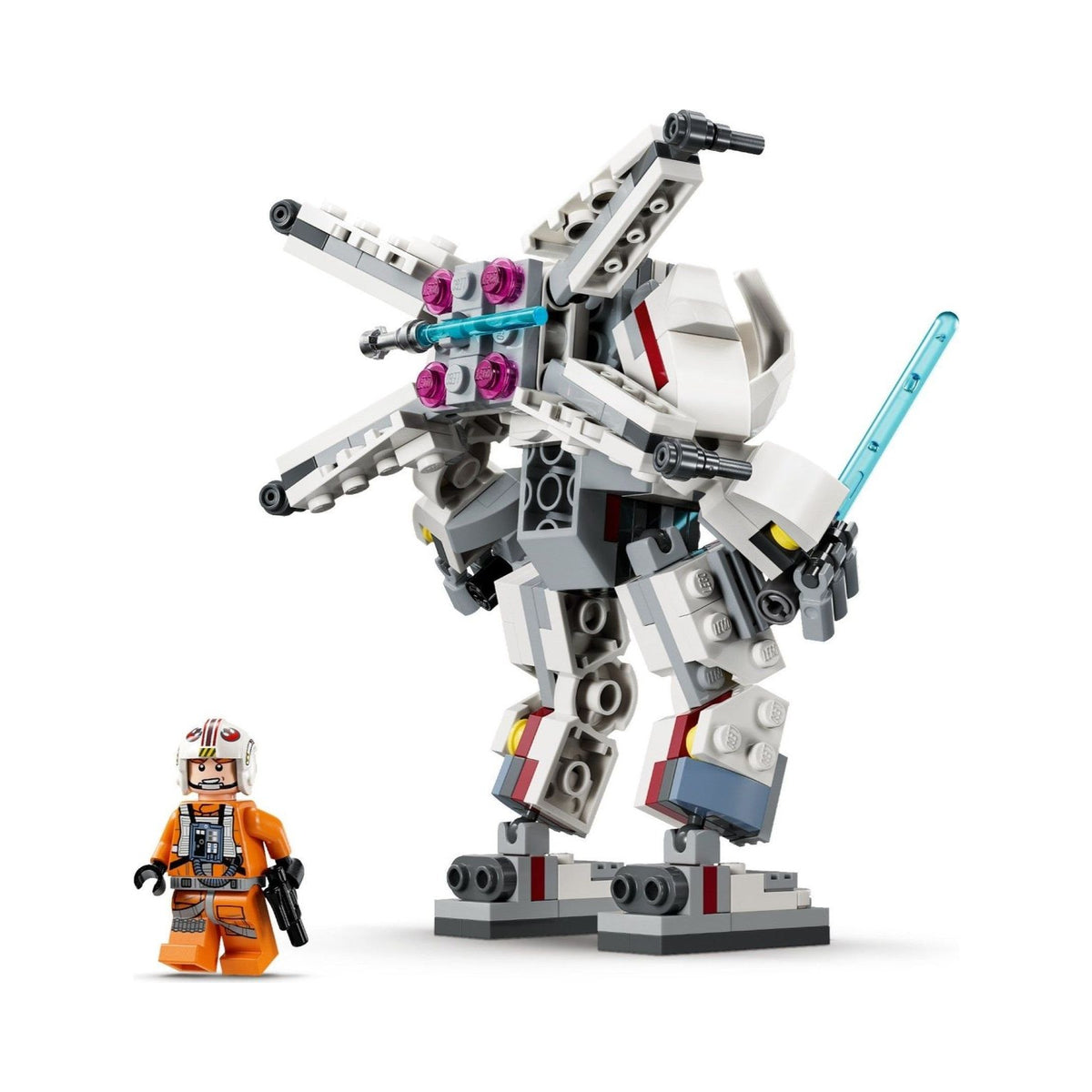 LEGO Star Wars: Star Wars Luke Skywalker X-Wing Mech, Collectible Building Toy for 6 Plus Year Old Boys, Girls & Kids, with a Character Minifigure for Fantasy Action-Adventures, Small Creative Gift Idea 75390 (75390) - New Sealed - box front