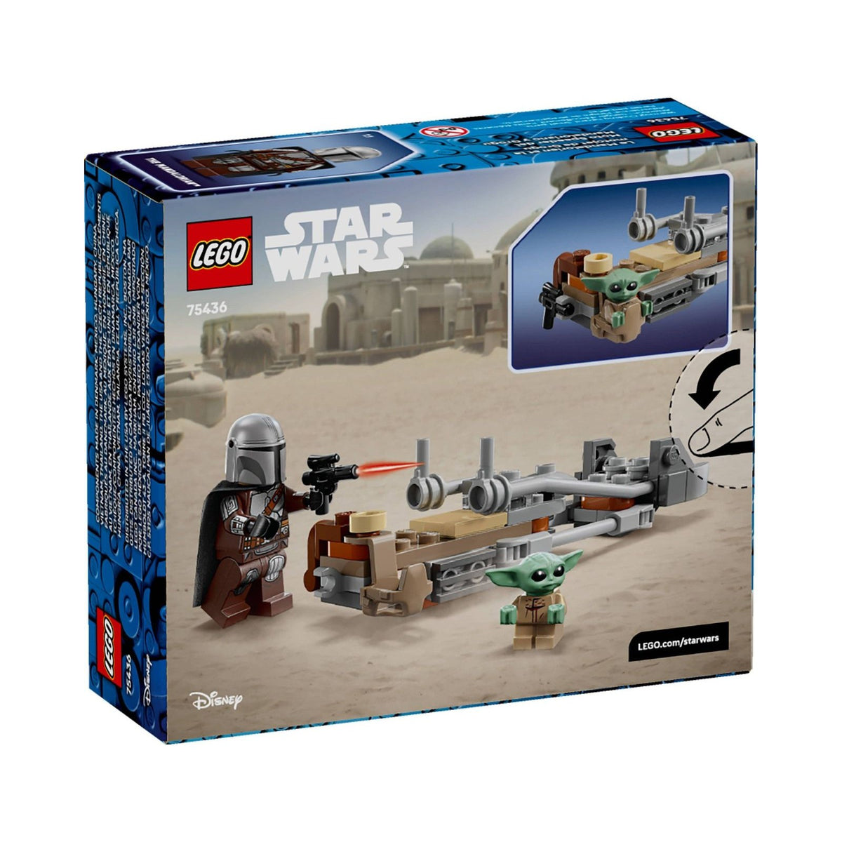 LEGO Star Wars: The Mandalorian & Grogu's Speeder Bike (75436) - New Sealed - built set