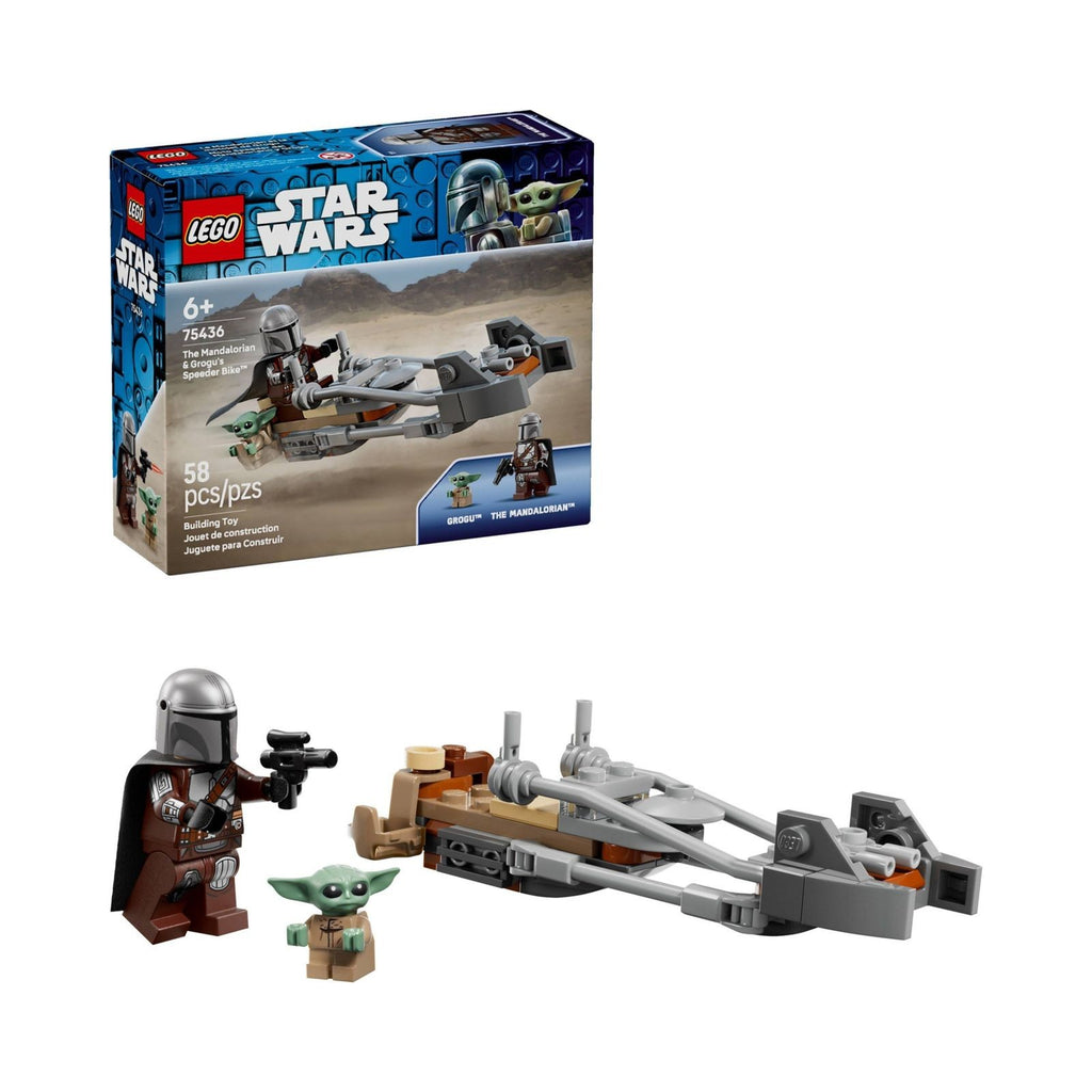 LEGO Star Wars: The Mandalorian & Grogu's Speeder Bike (75436) - New Sealed - minifigures