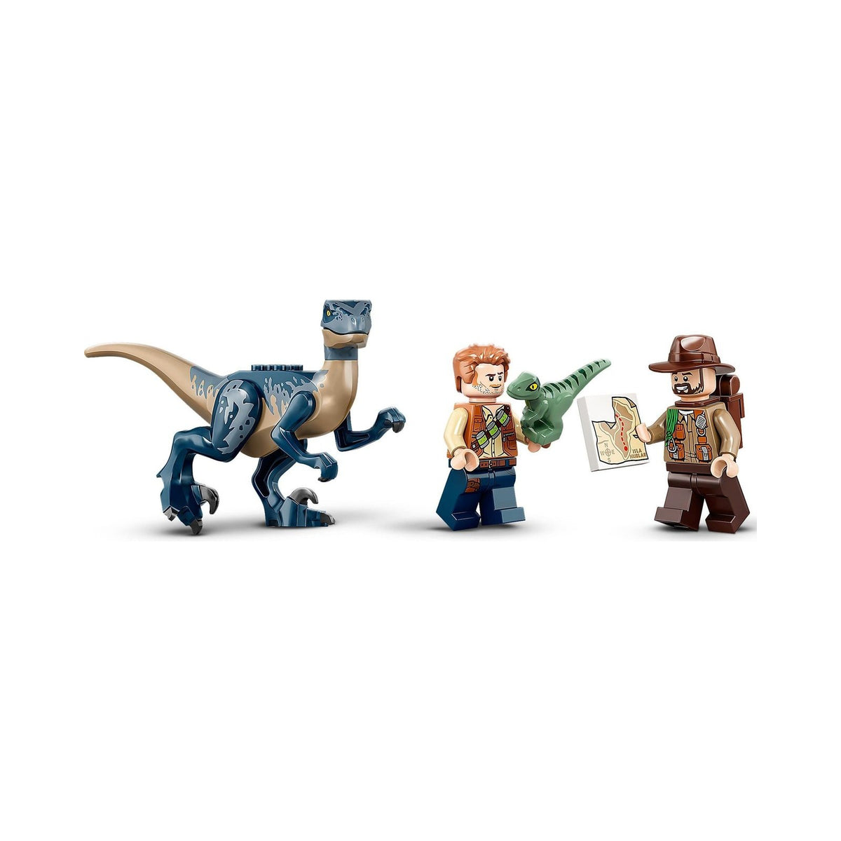 LEGO Jurassic World: Velociraptor: Biplane Rescue Mission (75942) - New Sealed - minifigures