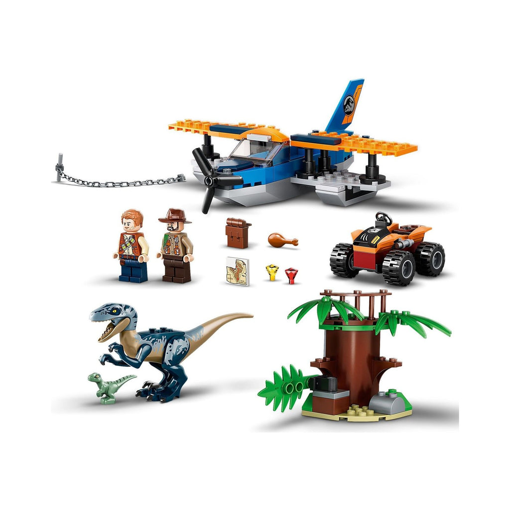 LEGO Jurassic World: Velociraptor: Biplane Rescue Mission (75942) - New Sealed - set details
