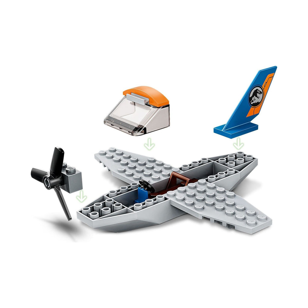 LEGO Jurassic World: Velociraptor: Biplane Rescue Mission (75942) - New Sealed - close-up