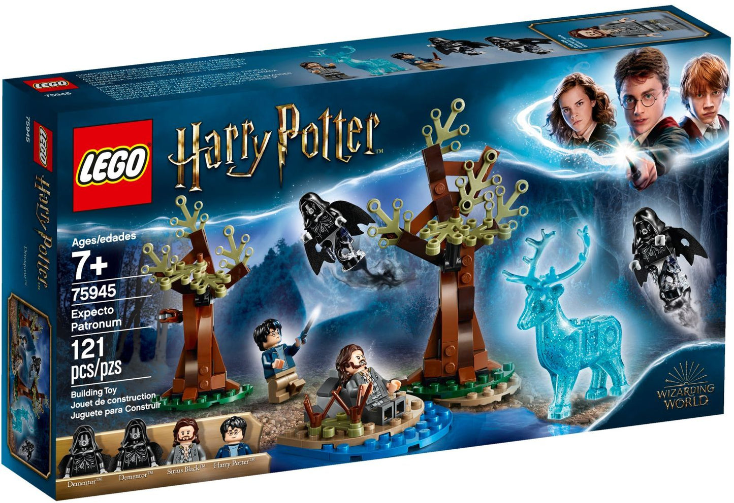 LEGO Harry Potter: 75945 Harry Potter Expecto Patronum Set with 4 Minifigures and Patronus Stag Figure (75945) - New Sealed
