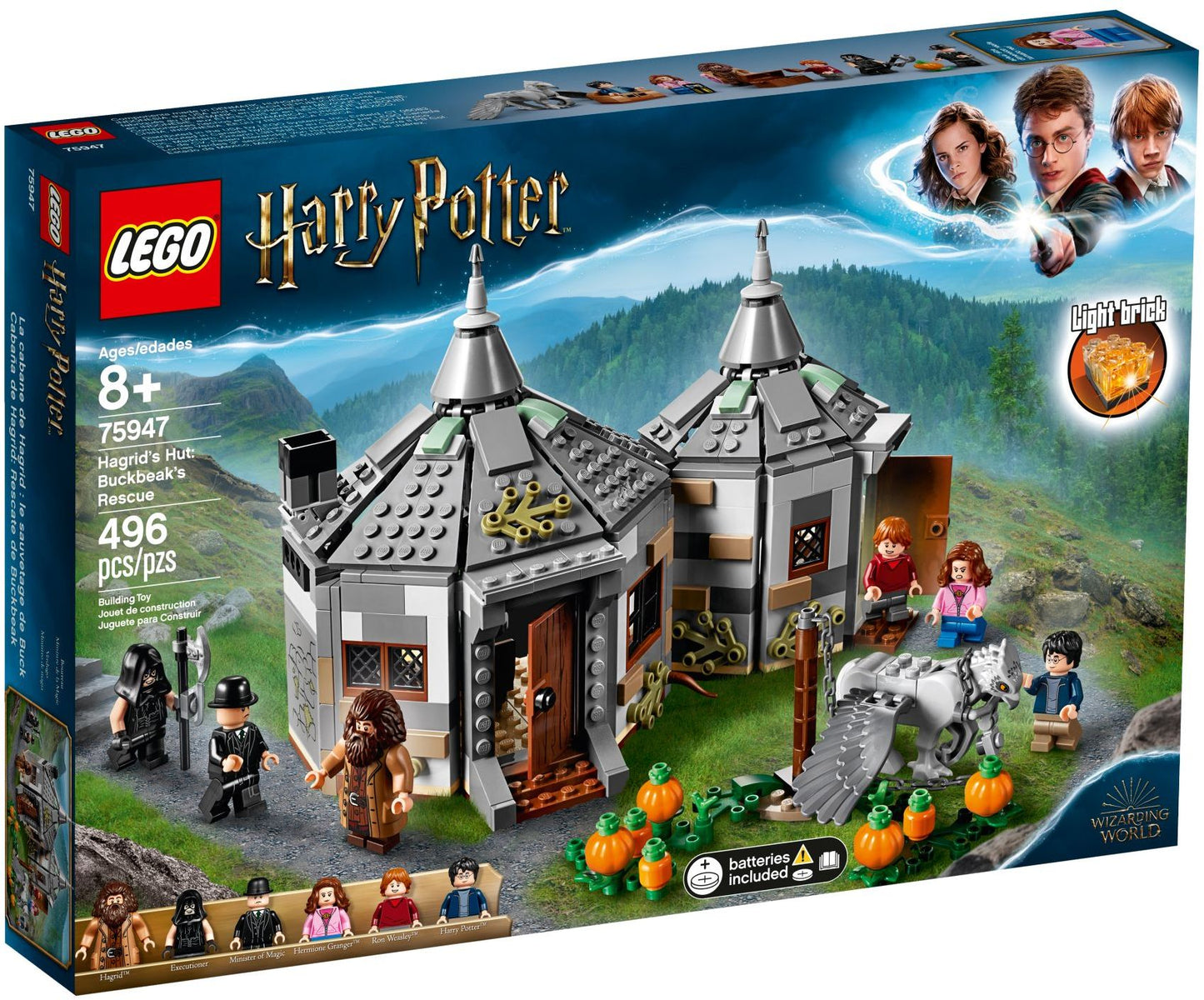 LEGO Harry Potter: 75947 Harry Potter Hagrid’s Hut: Buckbeak’s Rescue Playset with Hippogriff Figure, Toy Gift Idea for Kids Age 8+ (75947) - New Sealed