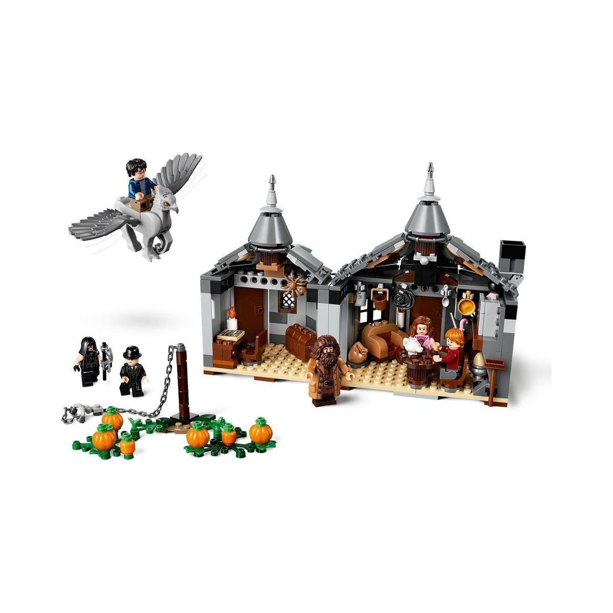 LEGO Harry Potter: 75947 Harry Potter Hagrid’s Hut: Buckbeak’s Rescue Playset with Hippogriff Figure, Toy Gift Idea for Kids Age 8+ (75947) - New Sealed - minifigures