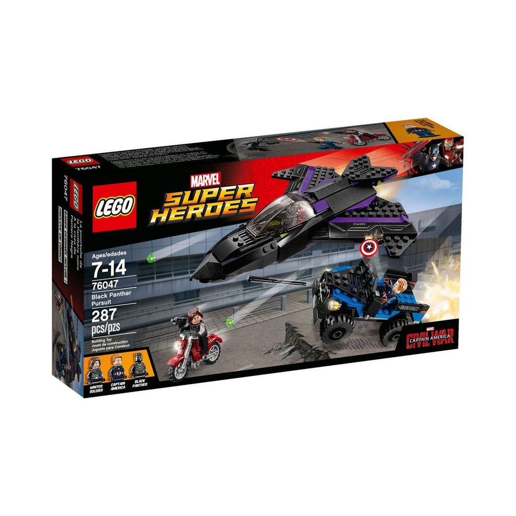 LEGO Super Heroes Marvel: Black Panther Pursuit (76047) - New Sealed - box front