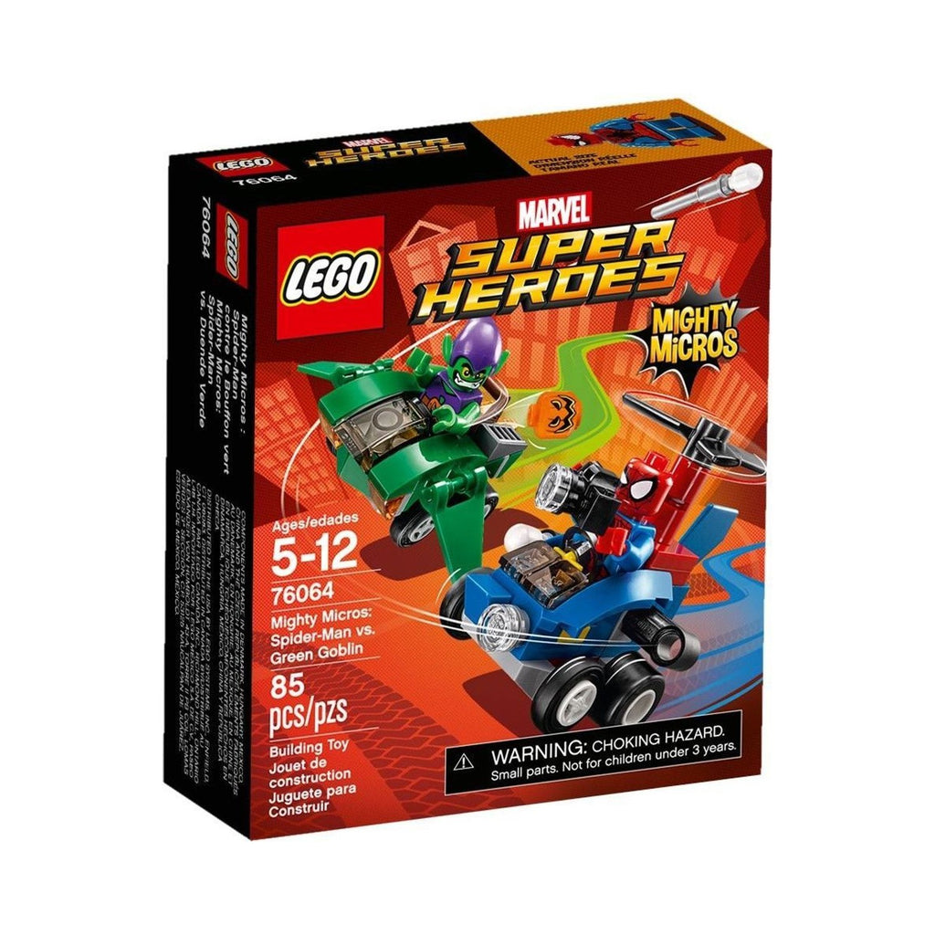 LEGO Super Heroes Marvel: Mighty Micros: Spider-Man vs. Green Goblin (76064) - New Sealed - box front