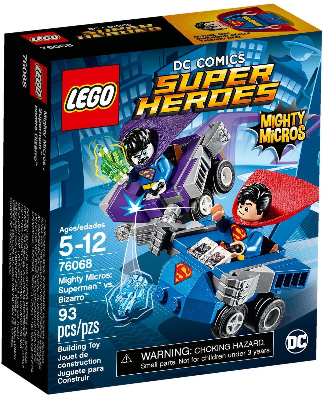 LEGO Super Heroes DC: Super Heroes Mighty Micros: Superman Vs. Bizarro 76068 Building Kit (76068) - New Sealed
