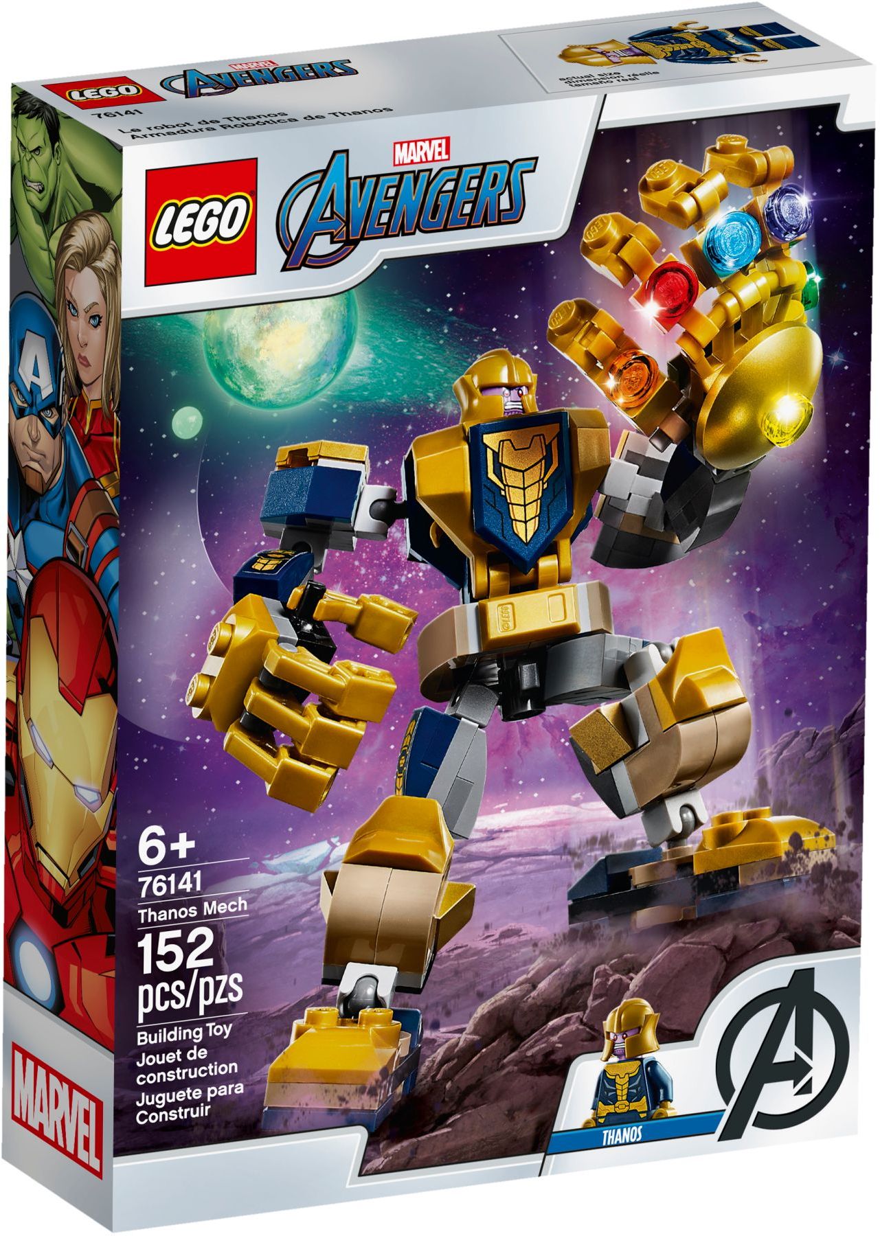 LEGO Super Heroes Marvel: Thanos Mech (76141) - New Sealed - box front