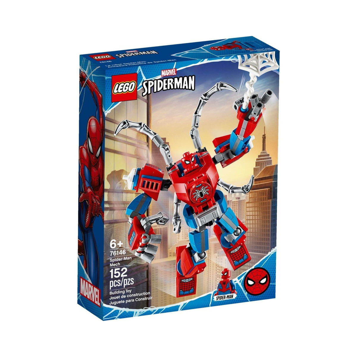 LEGO Super Heroes Marvel: Spider-Man Mech (76146) - New Sealed - box front
