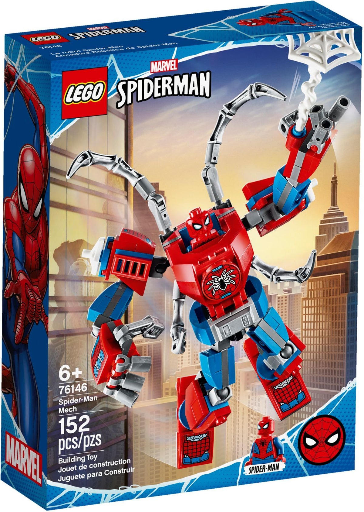 LEGO Super Heroes Marvel: Spider-Man Mech (76146) - New Sealed - box front
