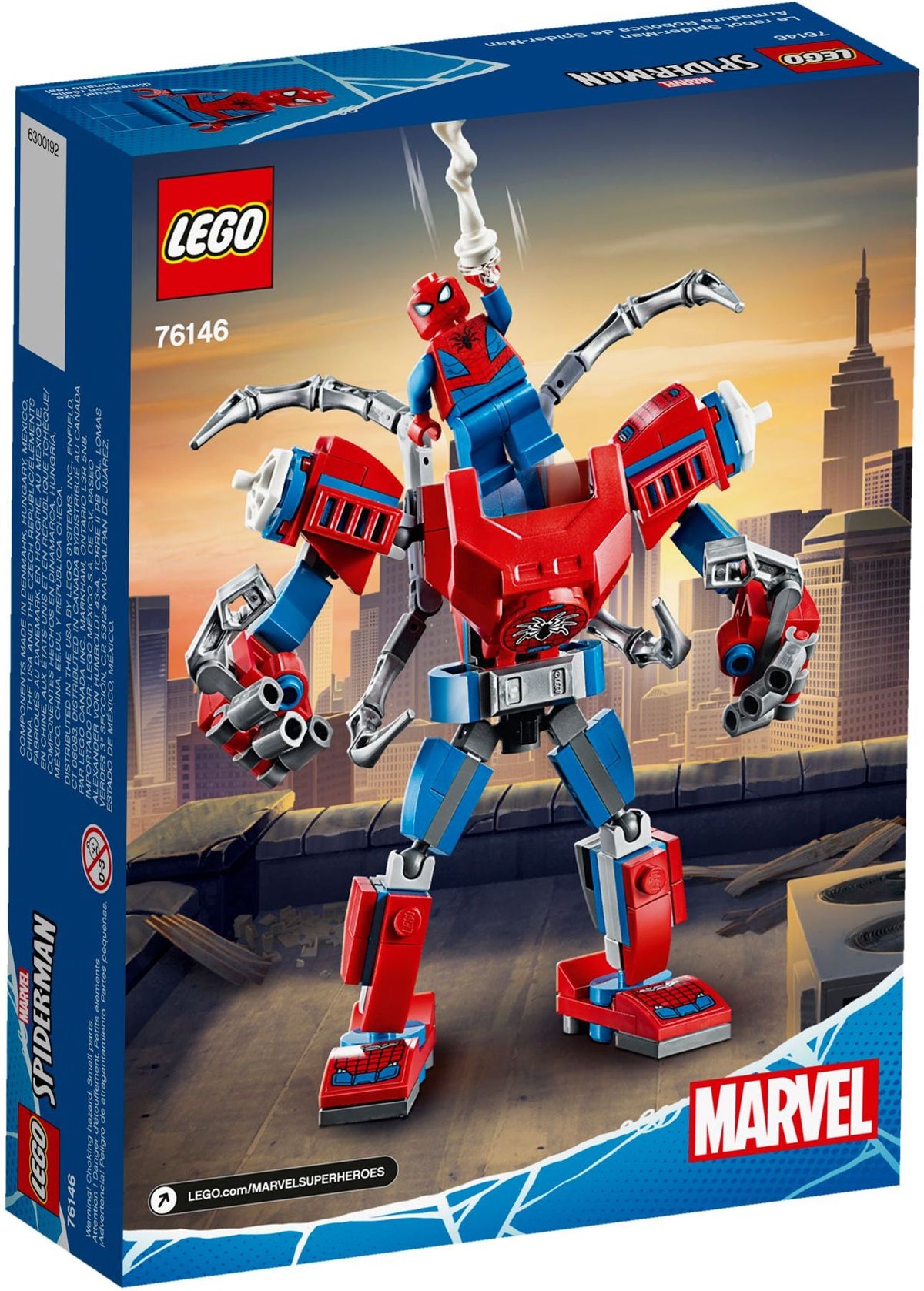 LEGO Super Heroes Marvel: Spider-Man Mech (76146) - New Sealed - set details