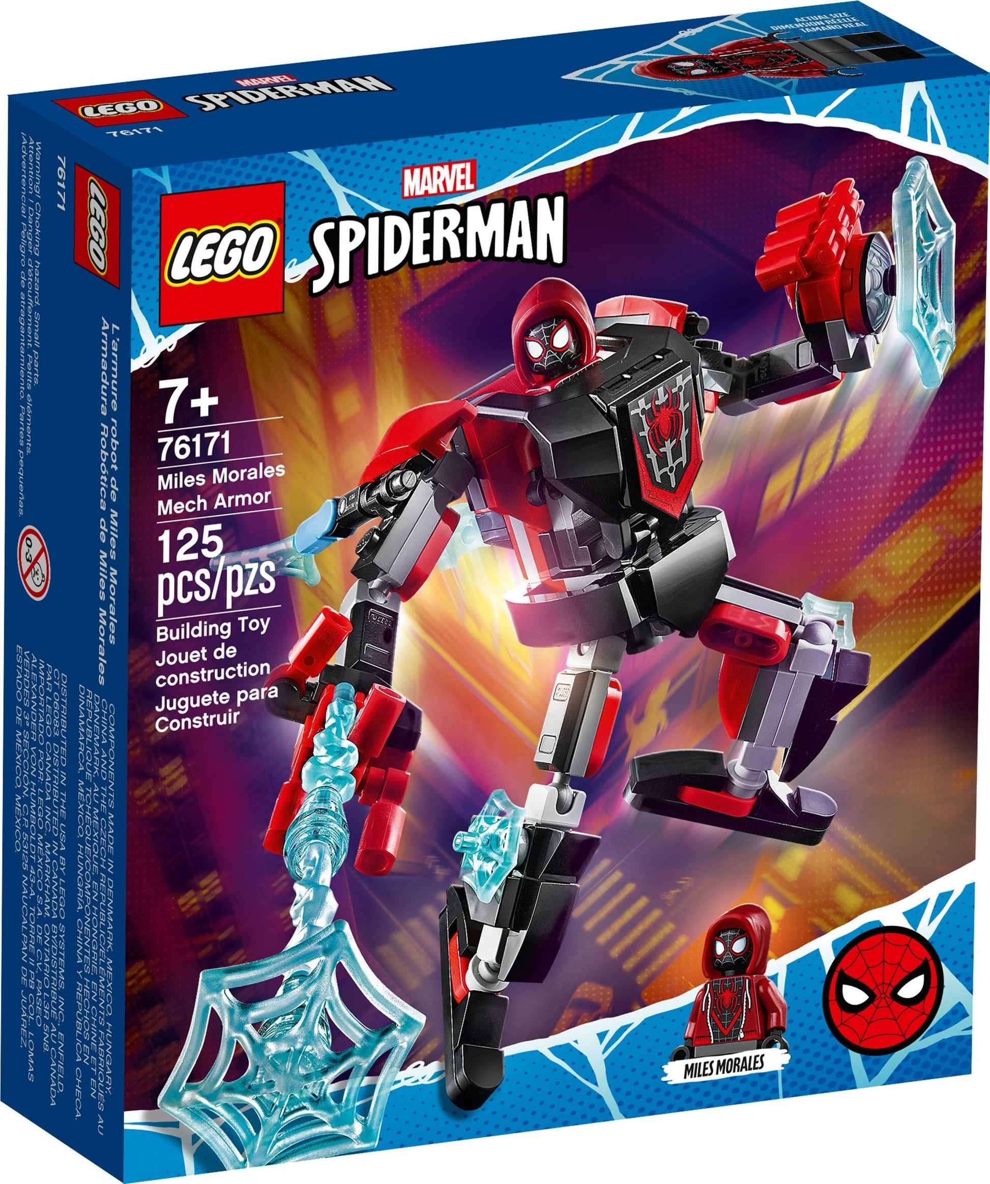 LEGO Super Heroes Marvel: Miles Morales Mech Armor (76171) - New Sealed - box front