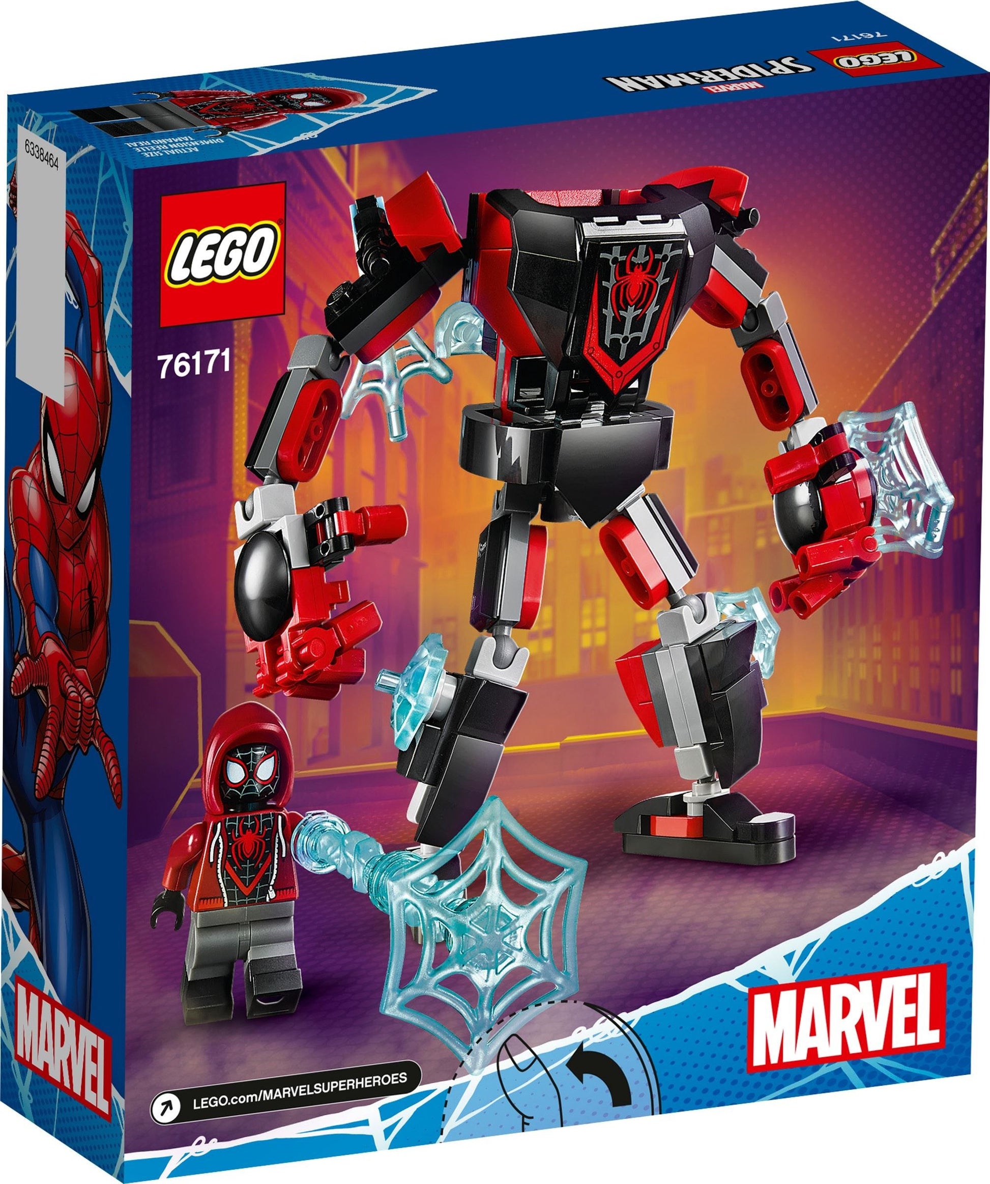 LEGO Super Heroes Marvel: Miles Morales Mech Armor (76171) - New Sealed - set details