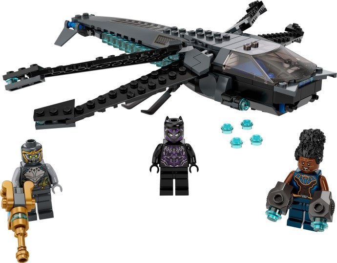 LEGO Marvel Super Heroes: 76186 Super Heroes Black Panther Dragon Flyer (76186) - Complete - play features