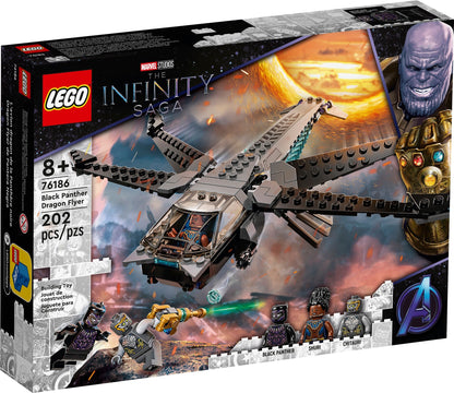 LEGO Marvel Super Heroes: 76186 Super Heroes Black Panther Dragon Flyer (76186) - Complete - box front