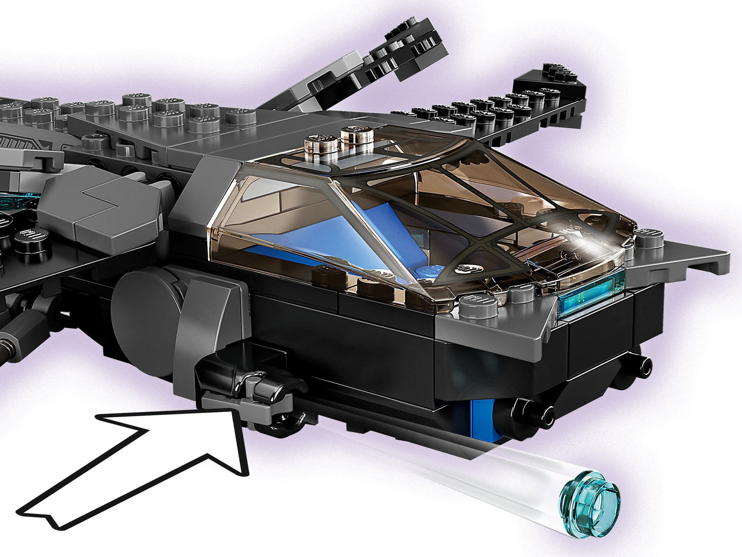 LEGO Marvel Super Heroes: 76186 Super Heroes Black Panther Dragon Flyer (76186) - Complete - alternate view