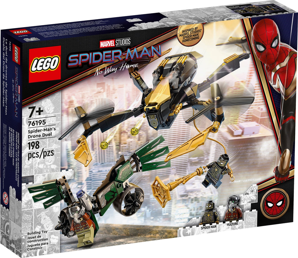 LEGO Super Heroes Marvel: Spider-Man's Drone Duel (76195) - New Sealed - box front