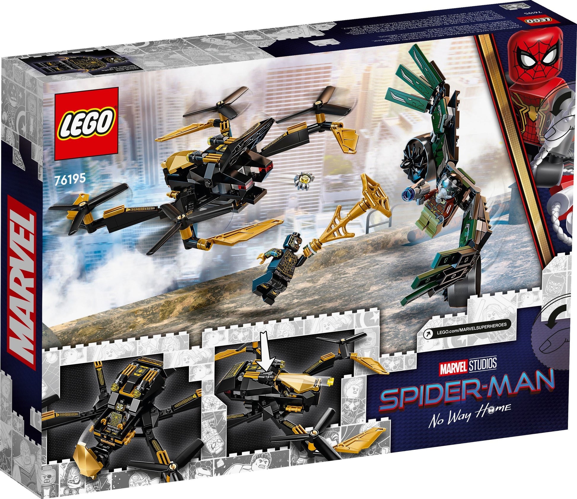 LEGO Super Heroes Marvel: Spider-Man's Drone Duel (76195) - New Sealed - built set