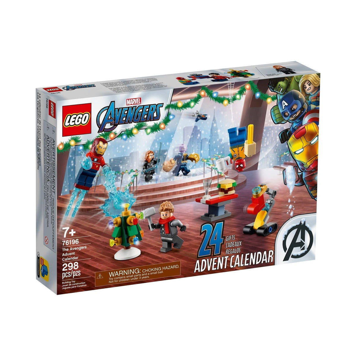 LEGO Advent: Marvel The Avengers Advent Calendar 2021 (76196) - New Sealed - box front