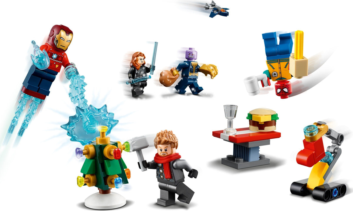 LEGO Advent: Marvel The Avengers Advent Calendar 2021 (76196) - New Sealed - built set