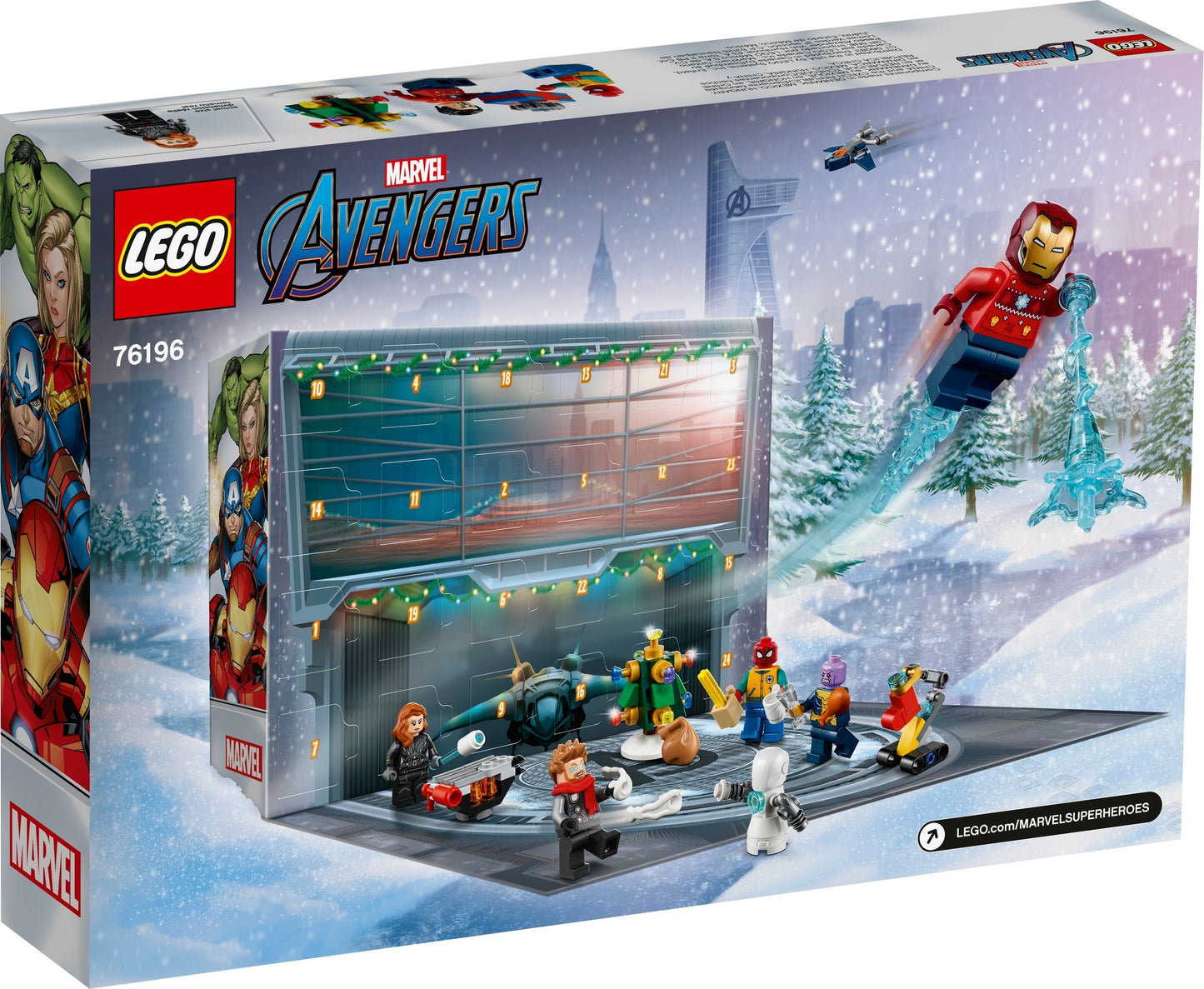LEGO Advent: Marvel The Avengers Advent Calendar 2021 (76196) - New Sealed - alternate view