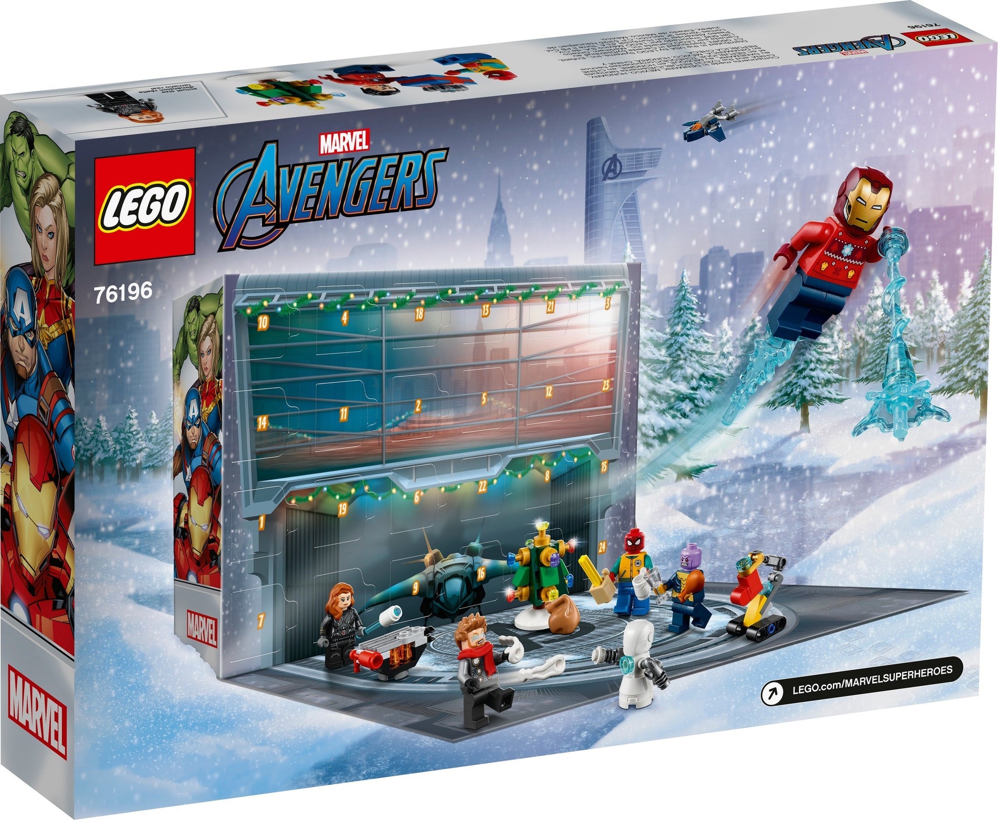 LEGO Advent: Marvel The Avengers Advent Calendar 2021 (76196) - New Sealed - alternate view