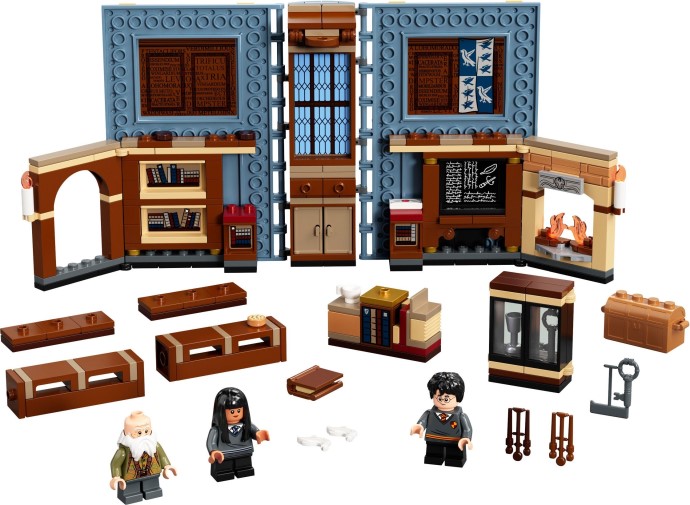 LEGO Harry Potter: 76385 Harry Potter Hogwarts Moment: Charms Class, Collectible Book Toy, Travel Case, Portable Playset (76385) - New Sealed - play features