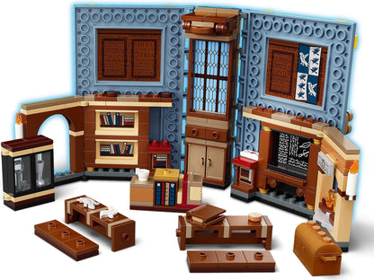 LEGO Harry Potter: 76385 Harry Potter Hogwarts Moment: Charms Class, Collectible Book Toy, Travel Case, Portable Playset (76385) - New Sealed - set details