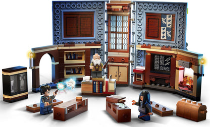 LEGO Harry Potter: 76385 Harry Potter Hogwarts Moment: Charms Class, Collectible Book Toy, Travel Case, Portable Playset (76385) - New Sealed - close-up