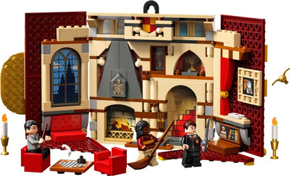 LEGO Harry Potter: 76409 Harry Potter Gryffindor House Banner Set, Hogwarts Castle Common Room Toy or Wall Display, Fold Up Travel Toy, Collectible with 3 Minifigures (76409) - New Sealed - minifigures