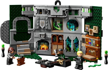 LEGO Harry Potter: 76410 Harry Potter Slytherin House Banner Set, Hogwarts Castle Common Room Toy or Wall Display, Collectible Travel Toy with Draco Malfoy Minifigure (76410) - New Sealed - minifigures