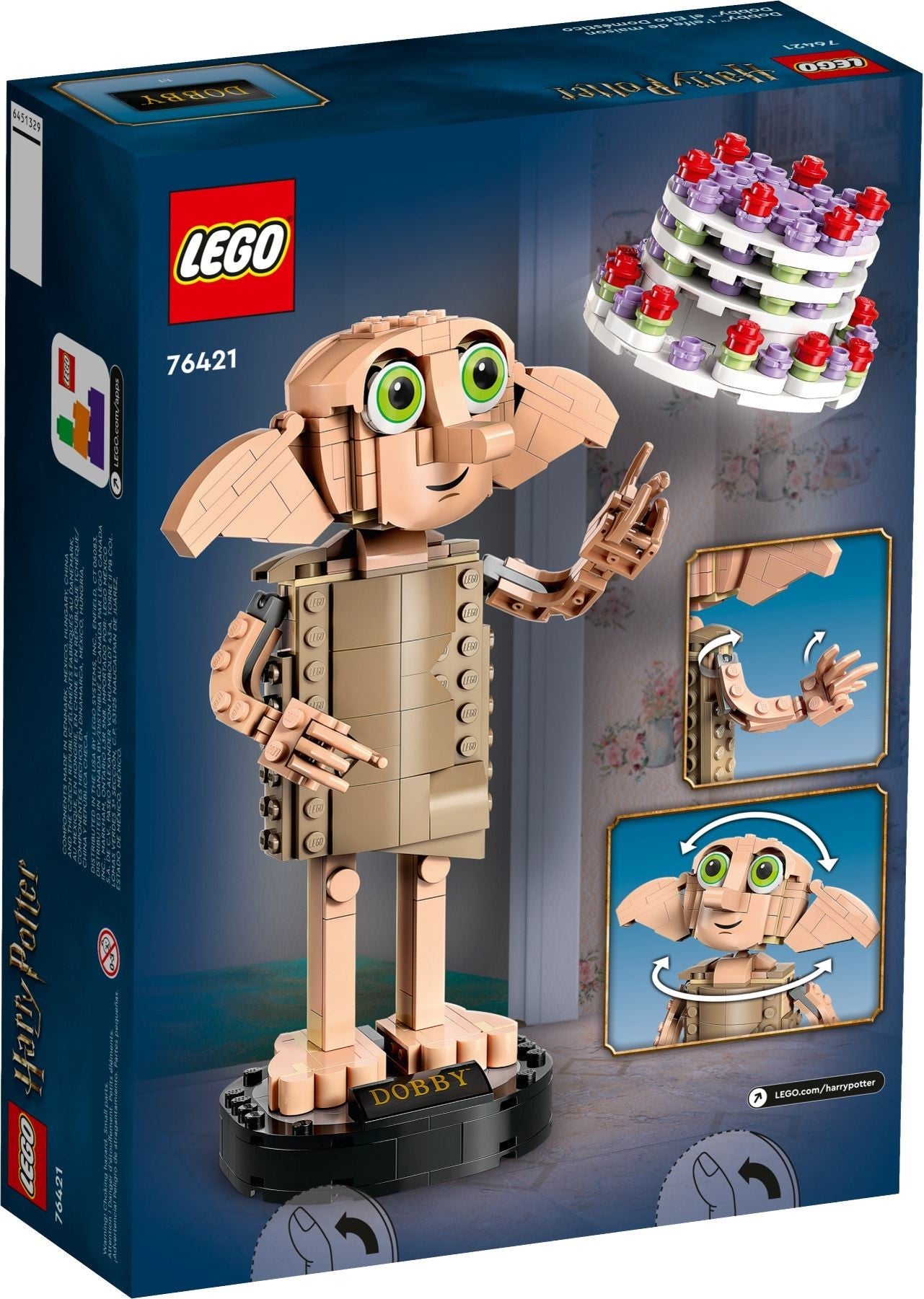 LEGO Harry Potter: Dobby the House-Elf (76421) - New Sealed - alternate view