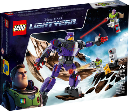 LEGO Disney: │ Disney and Pixar’s Lightyear Zurg Battle 76831 Building Kit; Includes Zurg Villain Mech Toy; For Lightyear Fans Aged 7+ (261 Pieces) (76831) - New Sealed - box front