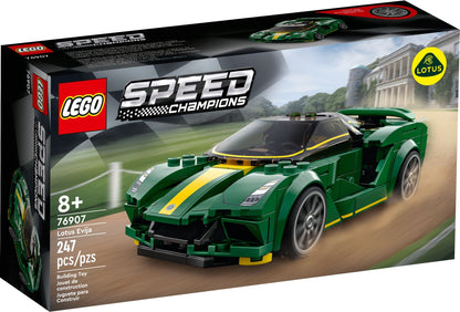 LEGO Speed Champions: 76907 Speed Champions Lotus Evija Voiture de Course, Jouet Réduit Avec Minifigure de Pilote de Course, Jouet Pour Enfants (76907) - New Sealed - box front